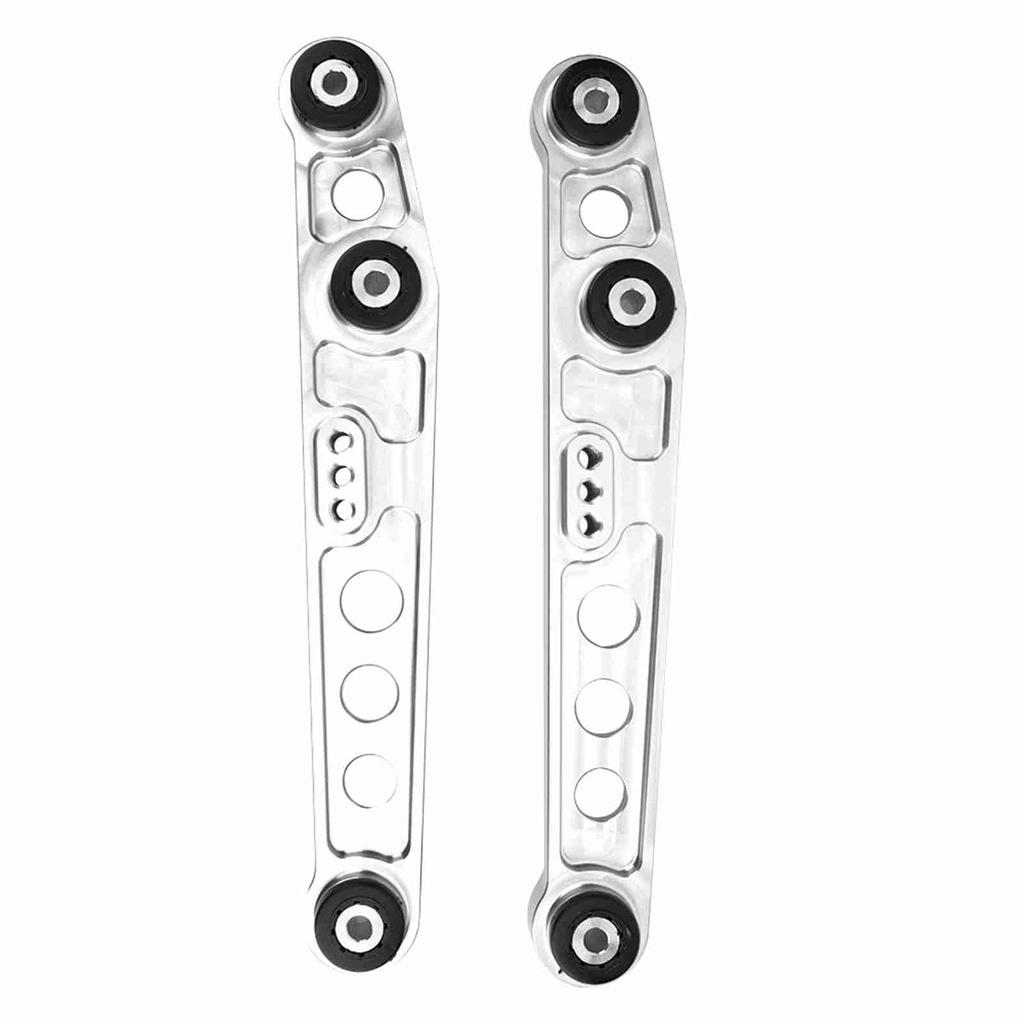 Rear Lower Control Arms Subframe Brace Kit for Honda Civic 92 95 (Silver)