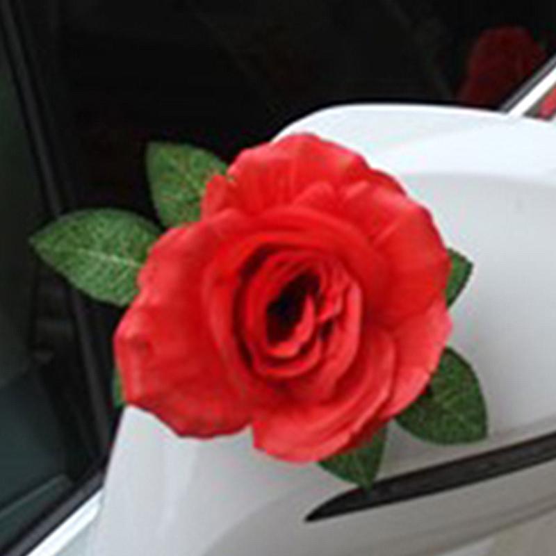 Buy Wedding Fabric Flowers Artificial Flowers Mirror Handle Decoration