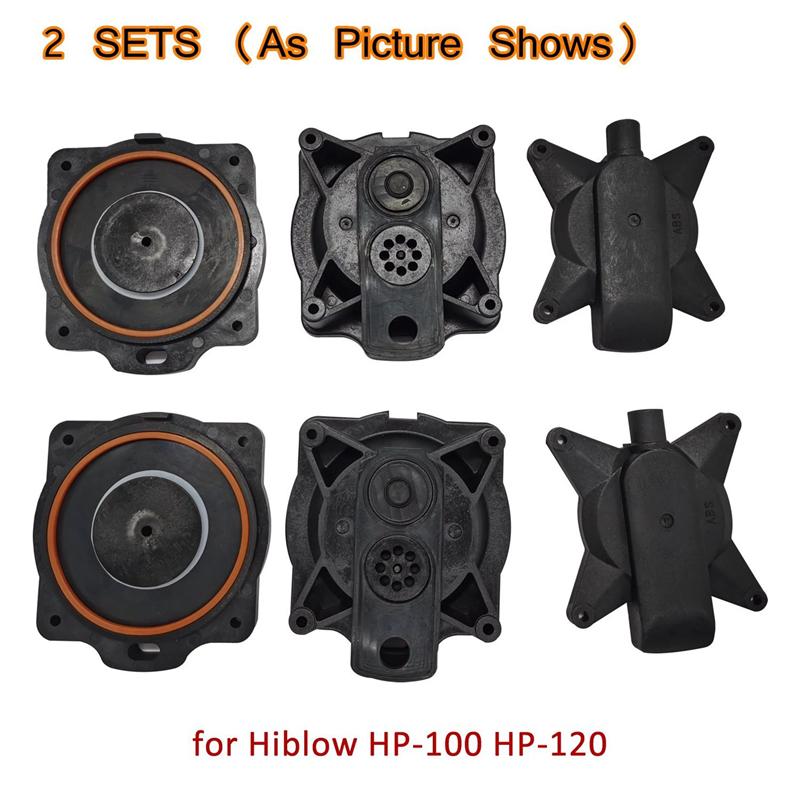 2X Air Pump Diaphragm Rebuild Repair Kit for Hiblow HP-100 HP-120 Septic Air Pump 80PD000040