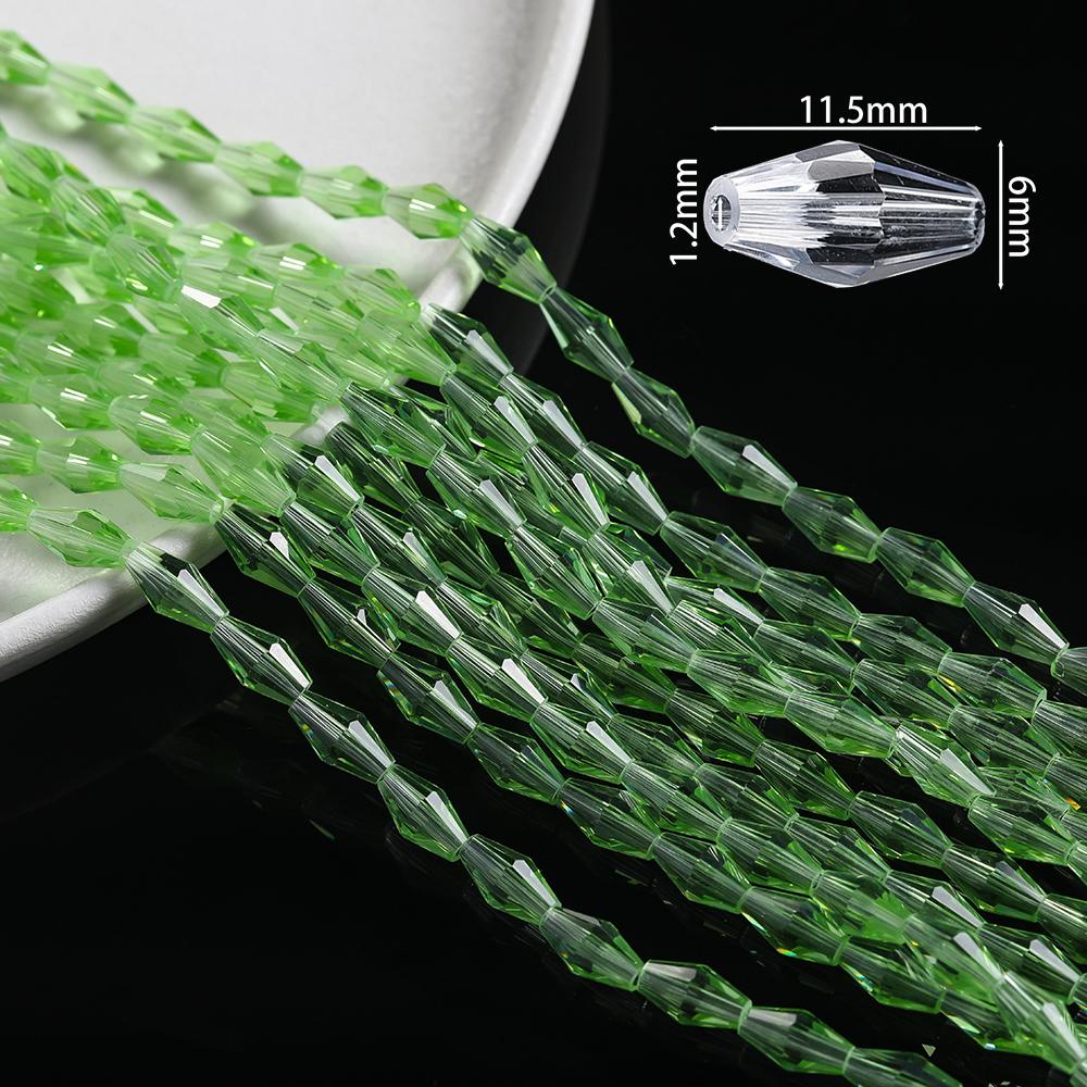 1 Strand About 50/67/72pcs Colored Faceted Bicone Glass Beads Spacer Beads for DIY Bracelets Necklaces Jewelry Making Supplies