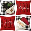 Christmas Pillowcase Combination Multi-patterned Cushion Party Festive Sofa Living Room Pillowcase Pillowcase
