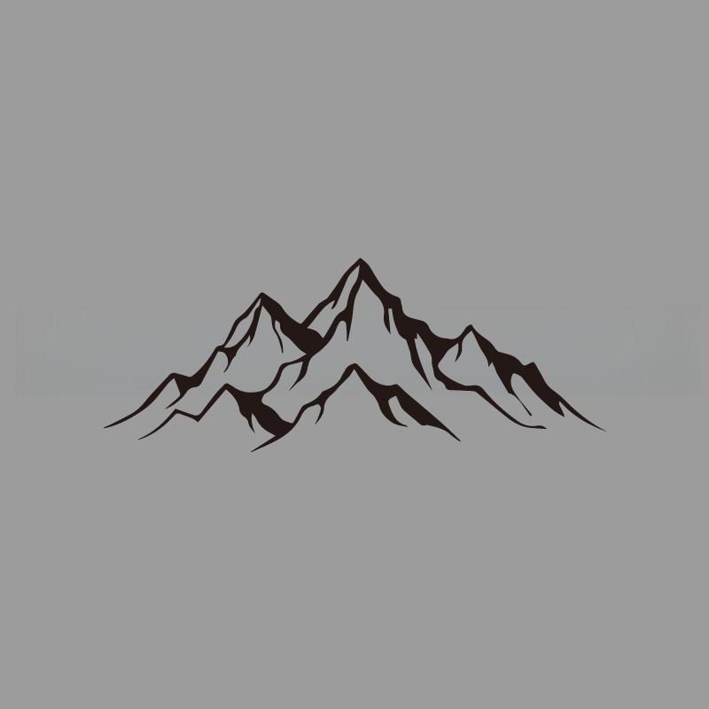 mountains criss-cross creative&funny stickers for cartoon fans&lover,high quality for car trucks motorcycles &laptops