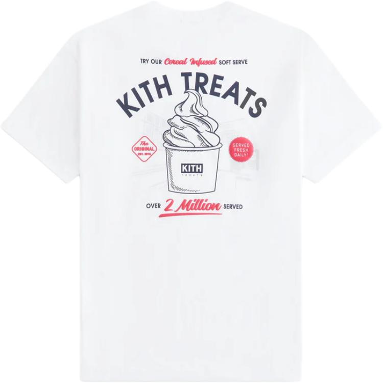 Kith Treats Two Million Tee White Men Tops KHT030206-101