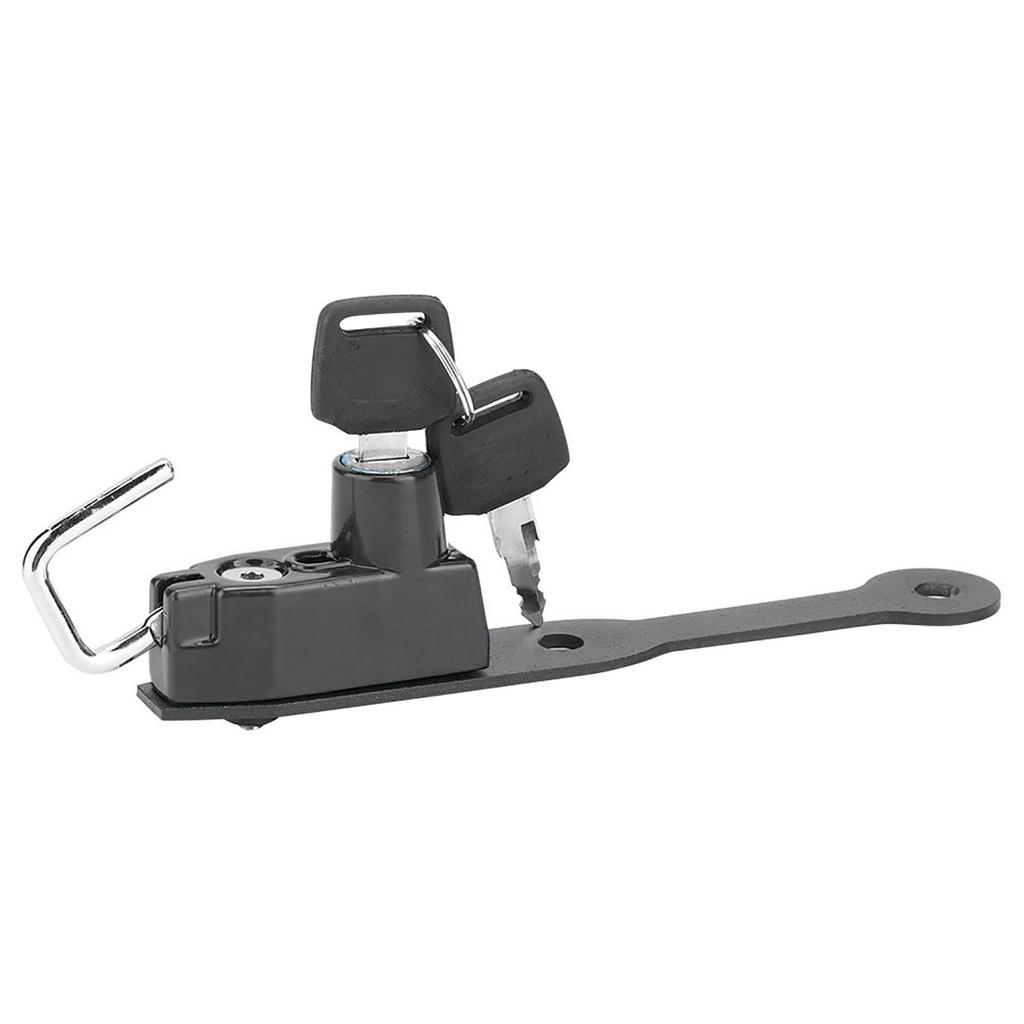 Motorcycle Anti Theft Helmet Lock Left Side Fits for CBR400R CBR500R CB500F(Black )