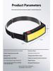 Rechargeable 180° Head Lamp Flashlight COB LED Super Bright Headlamp Outdoor Waterproof Running Fishing Camping Hiking Headlight