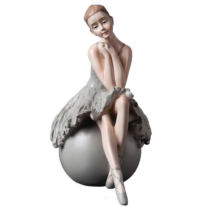 Nordic Ballet Girl Ornament - Creative Dancer Model for Princess Room Decor