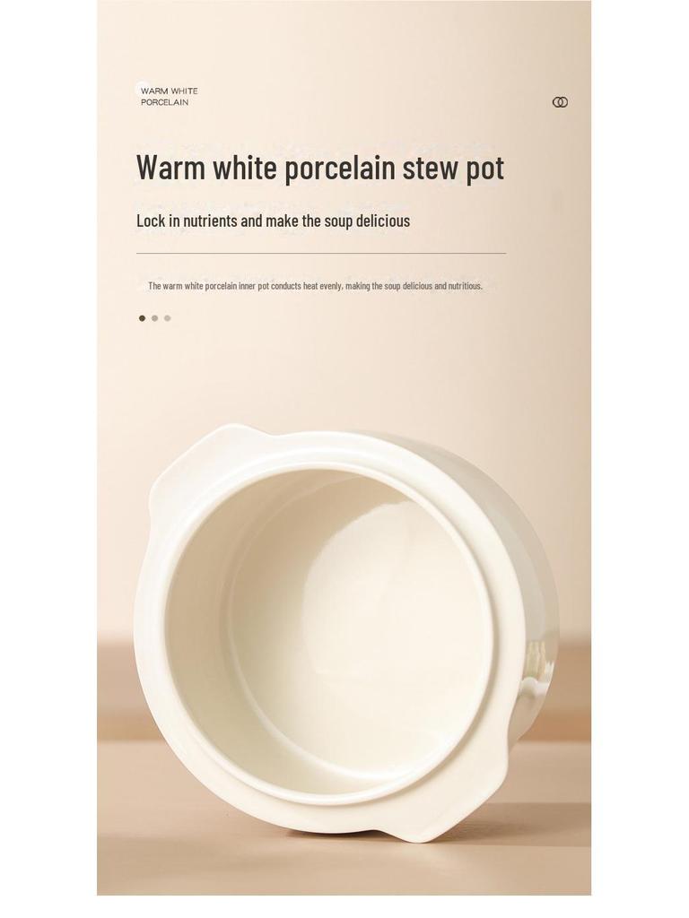 Oală electrică ceramică pentru mâncare de bebeluși și supe