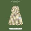 New Mars green scarf women's winter atmosphere shawl thickened warm trend versatile men's Christmas scarf