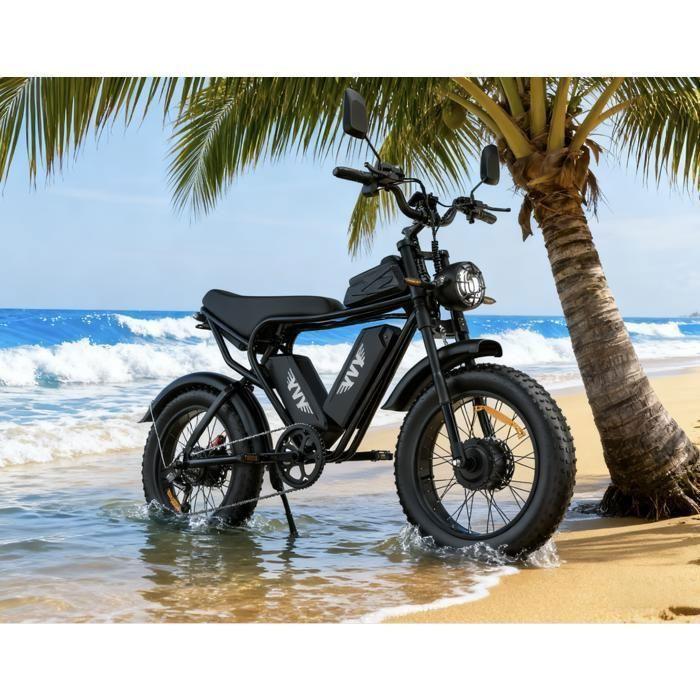 YVY Q20 PRO Elektrische Fiets DUBBELE MOTOR 2000W – DUBBELE BATTERIJ 52V 40Ah – Actieradius 200km – Snelheid 50km/u – Banden 20x4.0
