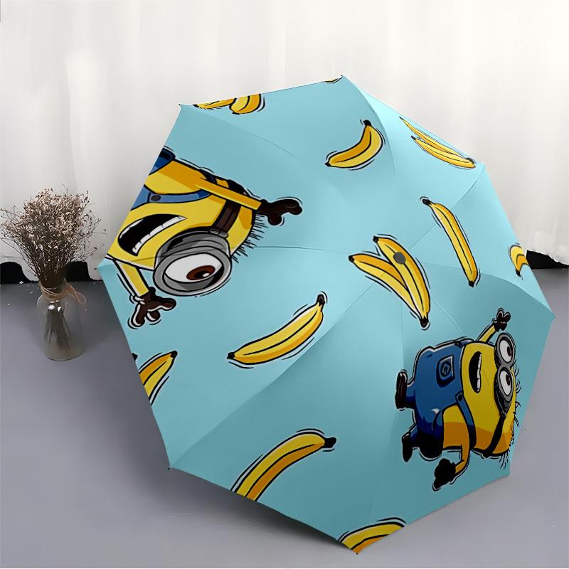 1pc Minions Automatic Open/Close Umbrella - All-Season Portable Umbrella for Women/Men yy251213084