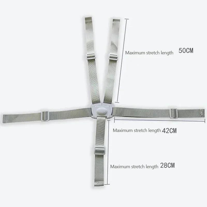 Non-Toxic Baby Universal 5 Point Harness High Chair Safe Belt Seat Belts For Stroller Pram Buggy Children Kid Pushchair Child Dining Chair