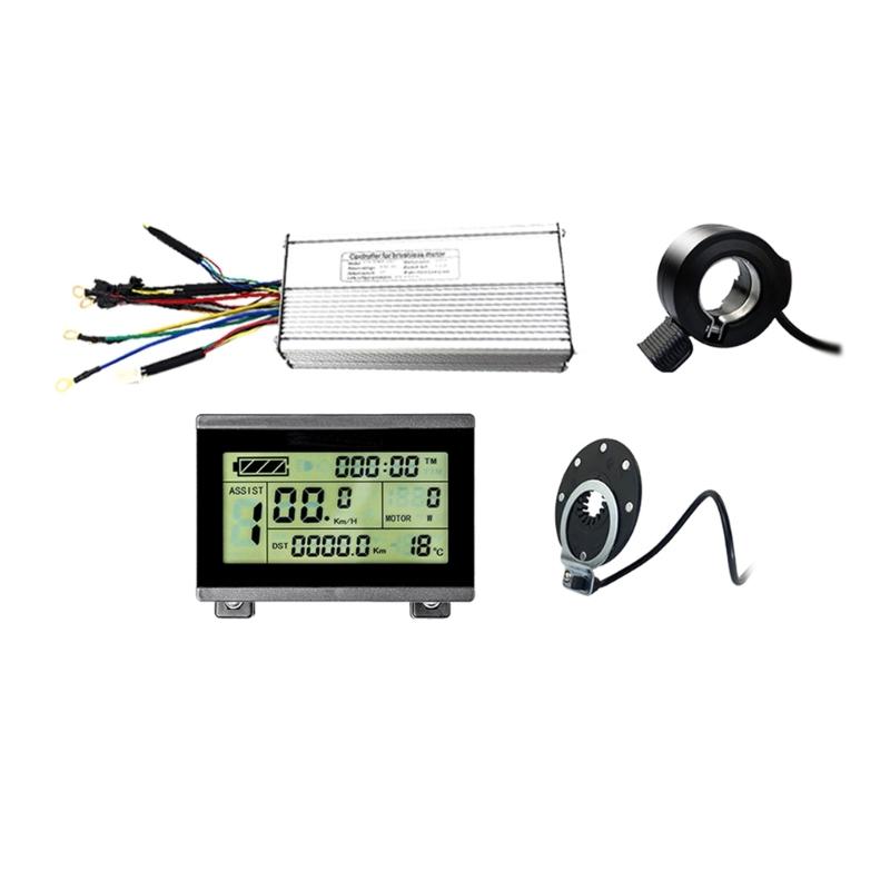 Electric Bike Sine Waves Controller 24V 36V 48V 72V 1000W 30A 3 Modes Brushless Motor Speed Controller & LCD Display Kit