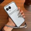 Luxury Big Window Phone Case with Lanyard for realme 11 5G Premium Textured Casing