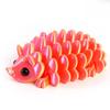 3D Printed Hedgehog Pine Cone Toy Articulated Cute Figurine for Desk Decoration Collectible Miniature Model Trending Gift