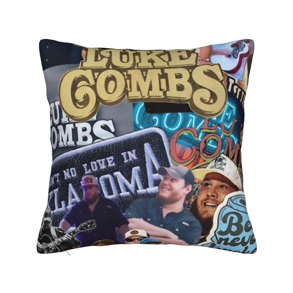 Decorative Pillowcases  Lukes Combs Tour  Merchandise Home  Pillow Case Cover Square Multiple Sizes