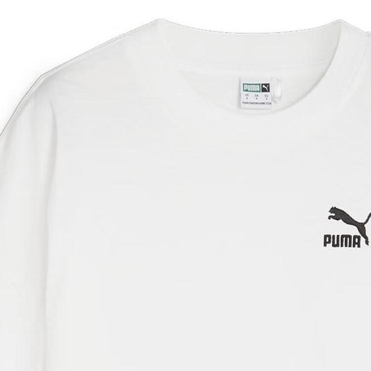 Puma Better Classics Sports Casual Round Neck Short Sleeve T-Shirt Women T-Shirts White 626996-02