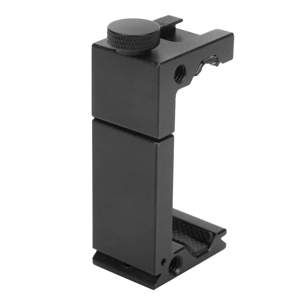 Mobile Phone Tripod Mount Clip Adjustable Phone Clamp with Cold Shoe for Fill Light
