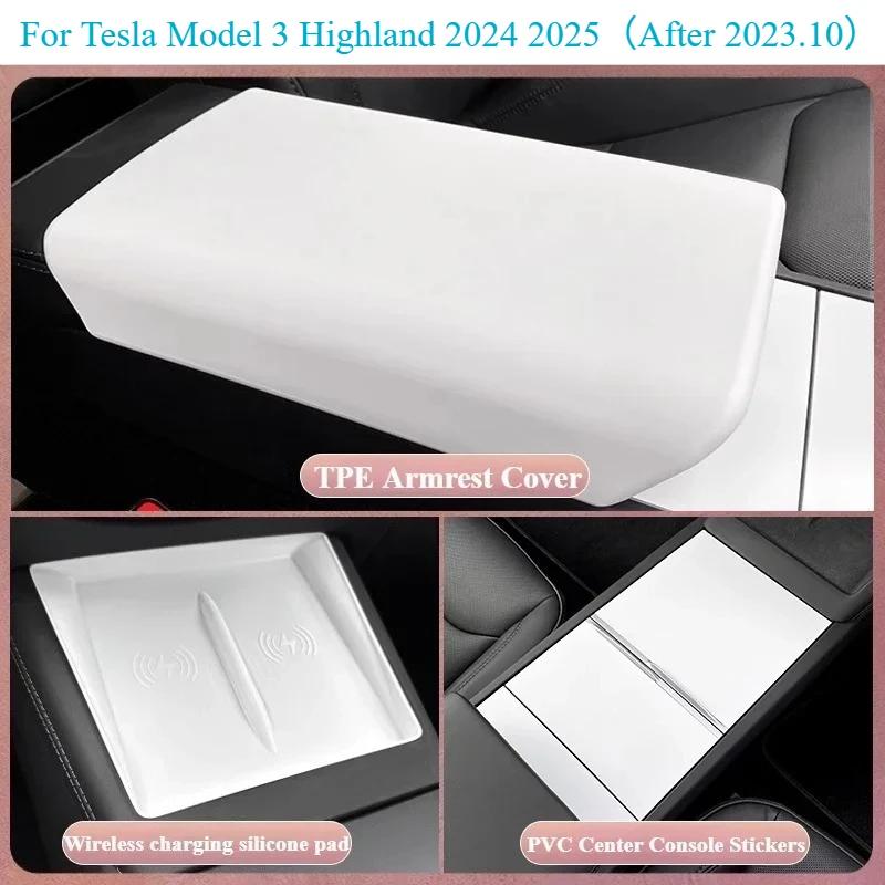 Storage Box for Tesla Model Y Juniper 2025 Accessories Center Console Armrest Storage Box Stowing Tidying New Model 3 Highland