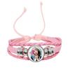 Melanie Martinez Crybaby Braccialetto in Pelle Rosa Cabochon in Vetro Modello Copertina Album Pop Music Braccialetto in Pelle Gioiello Regalo per Fan