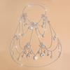 Multi Layer Rhinestones Bowknot Bikini Body Chain Chest Decoration For Women Bold Statement Jewelry Party Accessory