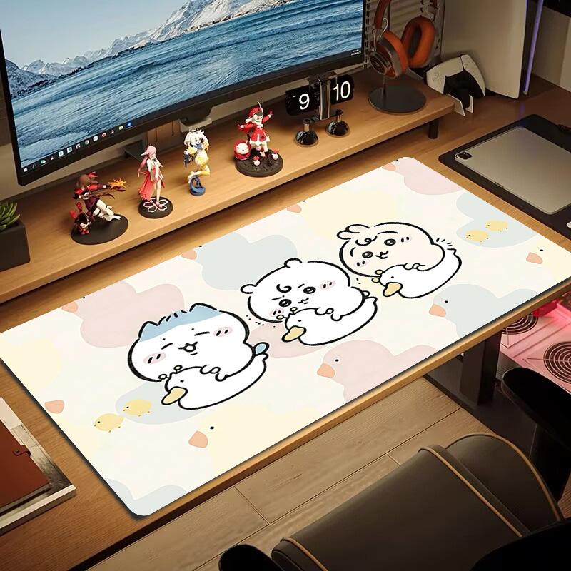 Usagi Print Cushion Non-slip Laptop Tablet Big Mousepad XXL Mat Mini PC Playmat With Lock edge