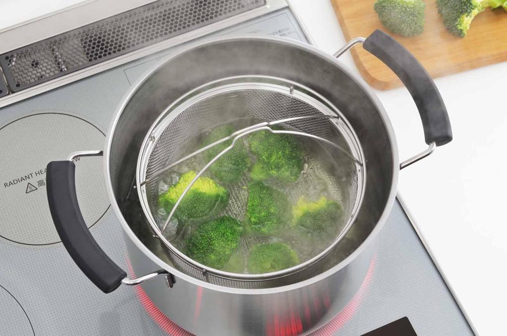 Yoshikawa Stainless Steel Boiling Colander, 19cm (1686191)