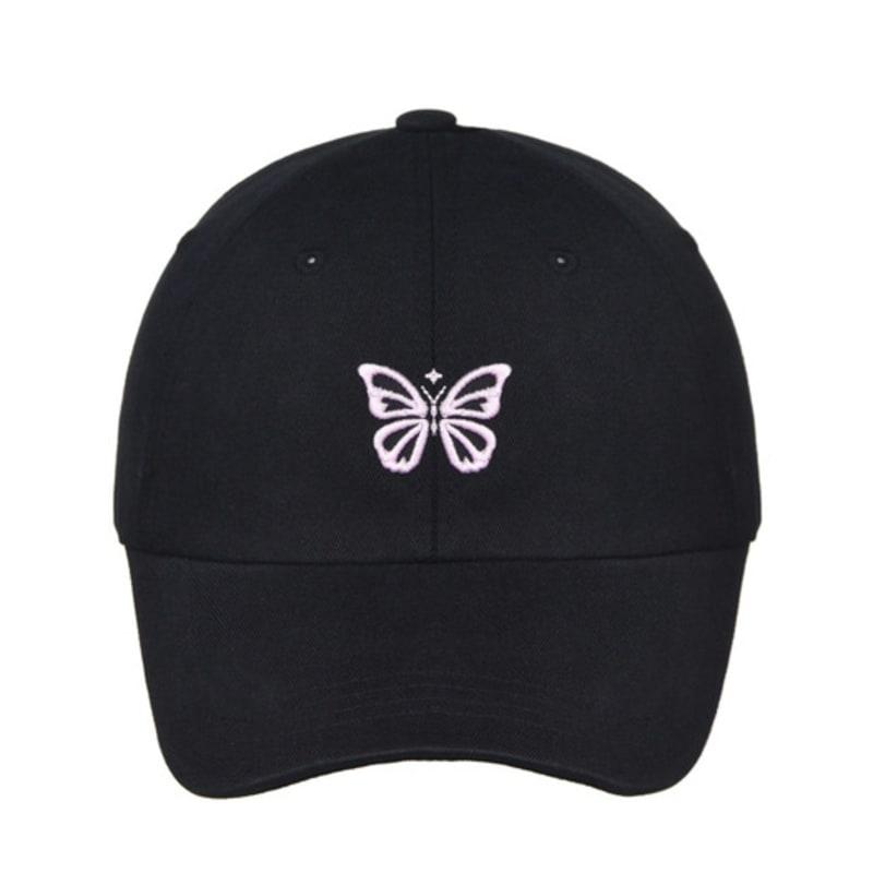 

NICK&NICOLE MINI BUTTERFLY BLINK BALL cap_black pink FREE
