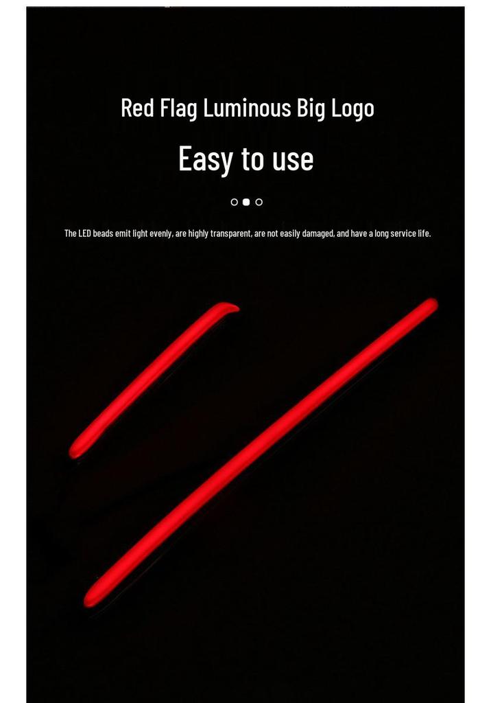 Red Flag H5 Emblem Grille Light: 26 Models, Flowing or Constant On, Hood and PHEV Modification