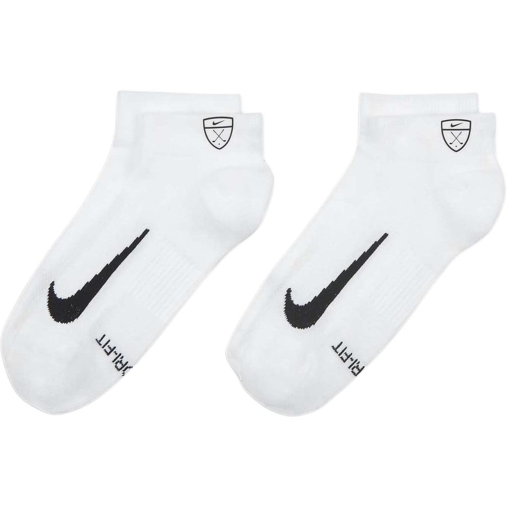 Nike Multiplier Low Golf Quarter Socks (2 Pairs) 'White' Men's CV2617-100