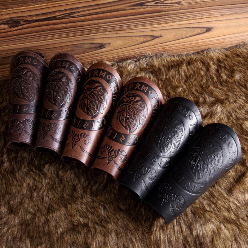 Arm Guard Gauntlet Wristband Role Playing Armguards Wide Knight Arm Gauntlets for Medieval Costume and Role Playing