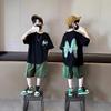 Teen Boys Clothing Set Summer Letter Short Sleeve T-shirt Pants 2Pcs Suit for 5 6 8 10 12 Years Kids Handsome Casual Outfit