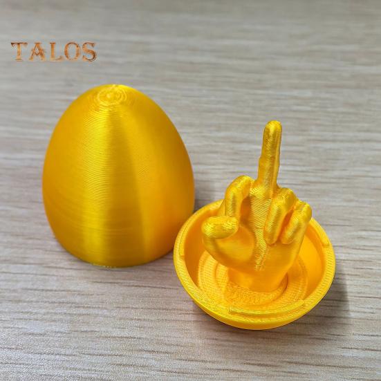 Easter Egg Middle Finger Prank Gift for Men Women 3D Printed Rude Egg Gag Hilarious Surprise Gift Unique Adult Joke Toy