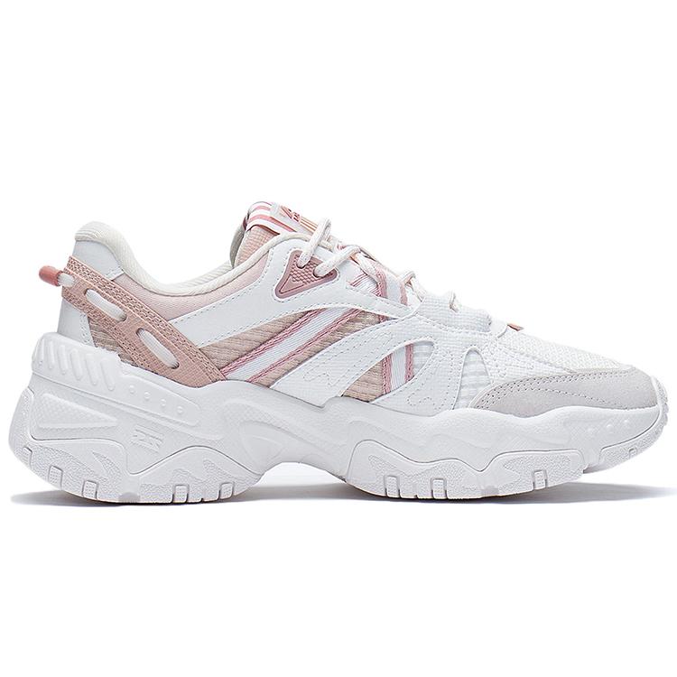 Li Ning Casual Shoes Women's Low top Mist White/Tea Orange Pink/Rose Pink AGLS052-3