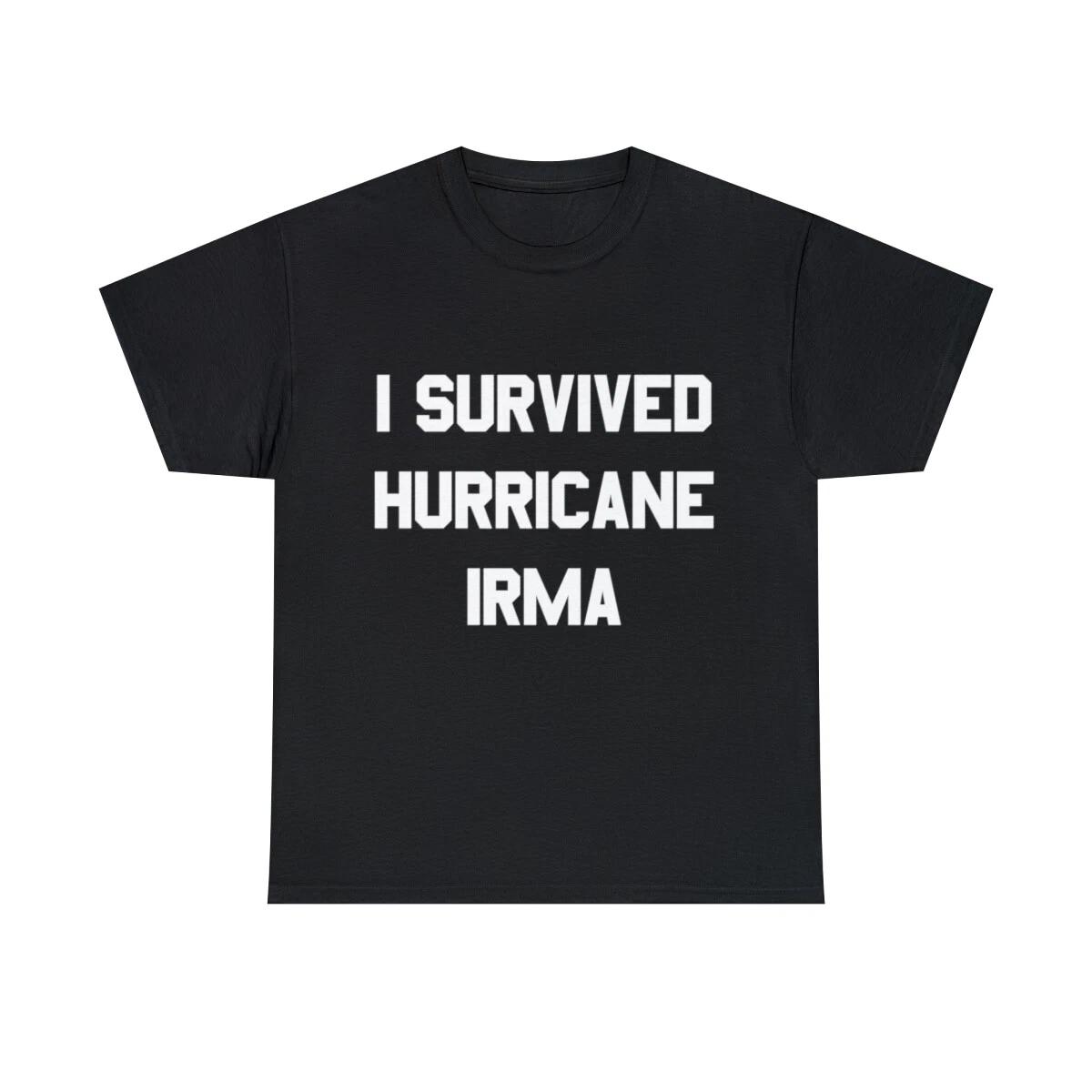 I Survived Hurricane Irma Graphic Tee Shirt, S-5XL 4XL