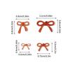 50ks Pryskyřice Bow Charm Bulk Mix Velikost 3D stuha Bowkont Mini Kawaii Nail Art Příslušenství Diy Roztomilé ozdoby na nehty