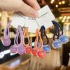 2pcs /set Cute Candy Color Ball Hair Tie For Girls Elastic Hair Rubber Band Kids Kawaii Hair Rope Baby Hairbands Child Headdress