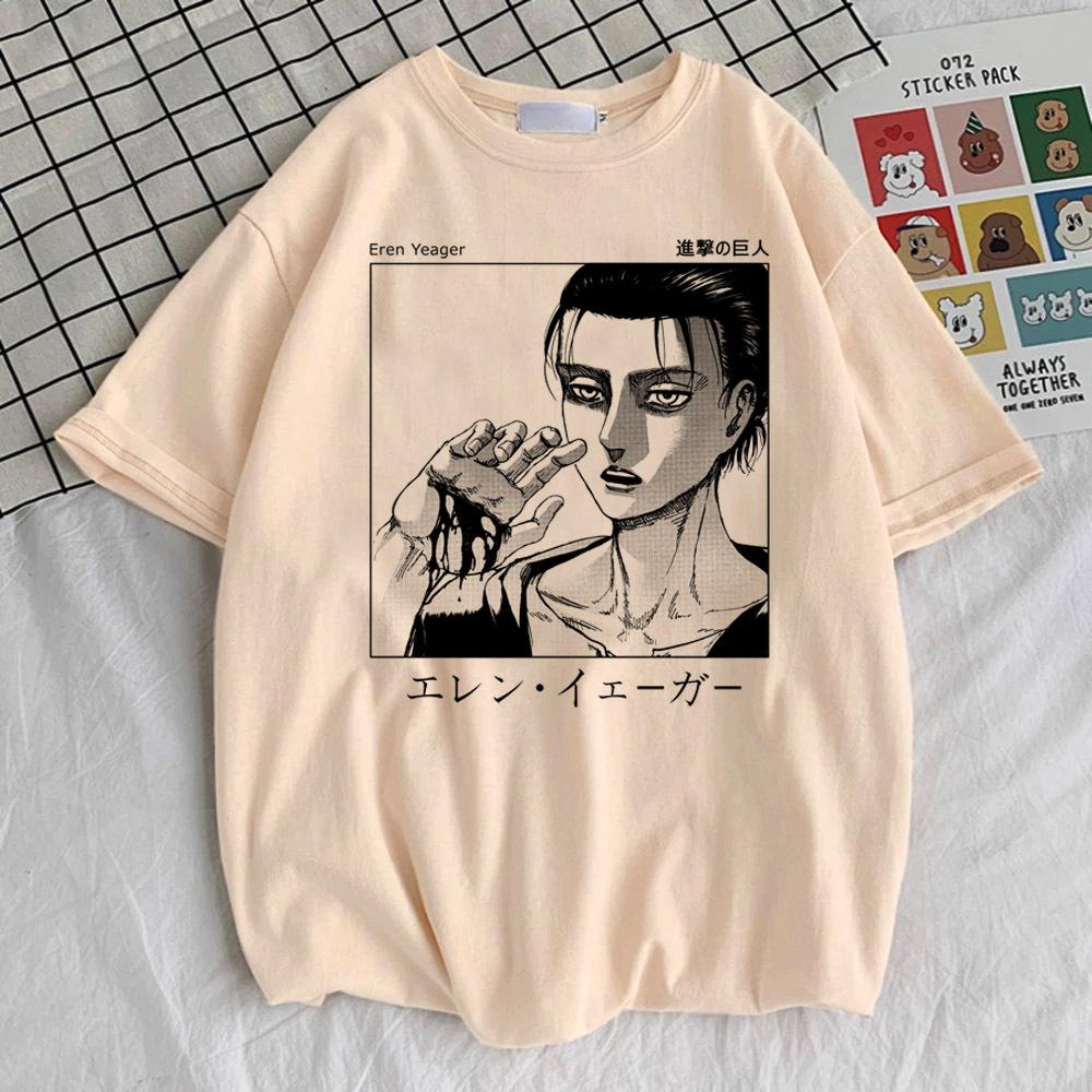 Attack on Titan tshirt girl Vintage Pop Culture Comfortable Digital top tees streetwear 2000s anime women Retro Pop Culture