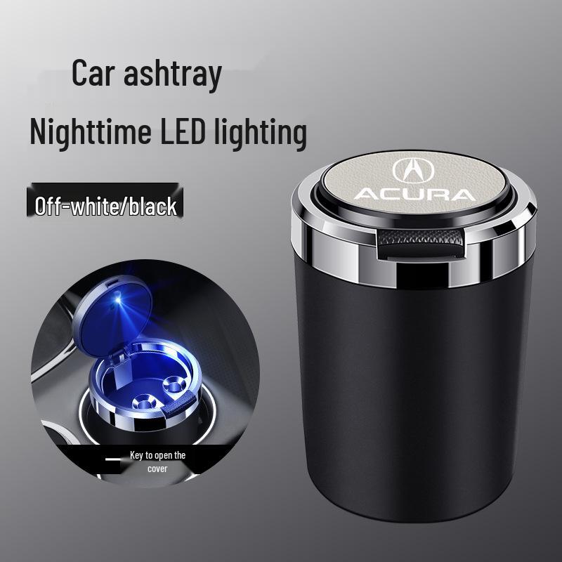 Acura RDX/CDX/TLX-L Car Ashtray with Lid - Metal Liner, Flame Retardant, Multifunctional.