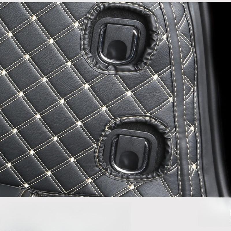 Auto Full Coverage Trunk Mat For Cadillac XT6 7-Seat 2020 Car Boot Cover Pad Cargo Liner Interior Protector Accessories