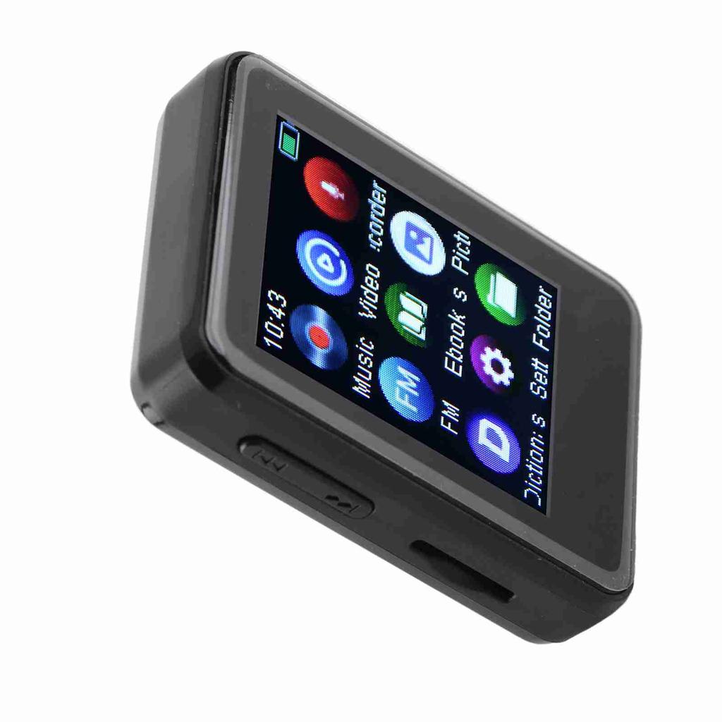 MP3 Player HiFi Stereo Sound Bluetooth 5.0 Built in Speaker FM Radio Electric Book Alarm Clock Digit