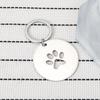 Hollow Dog Paw Stainless Steel Keychain Cute Cartoon Design Fashion Keyring Practical Pet Lover Bag Pendant
