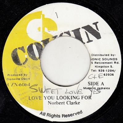 7inch Record NORBERT CLARKE - Love You Looking For CZN6064 Cousin Jamaica Reggae, Ska & Dub Used