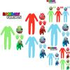 Roblox Rainbow Friends Cosplay Kostüm Jumpsuit Maske Anzug für Kinder Party Verkleidung