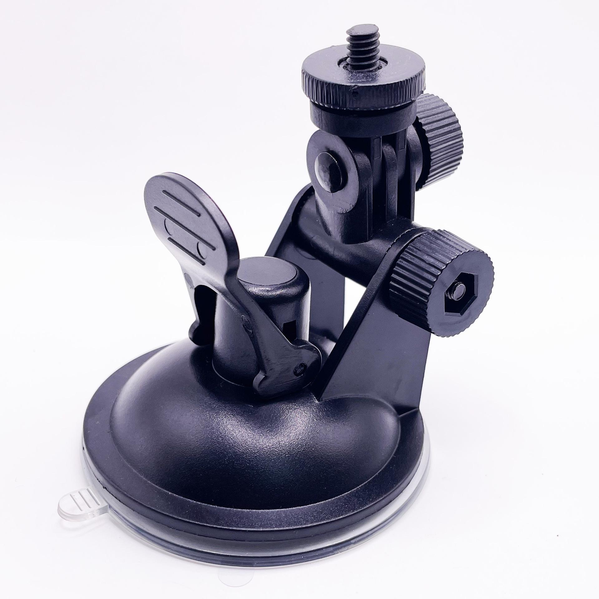 Adjustable 360° Suction Cup Mount for GoPro Cameras, with Universal 1/4 Screw Adapter