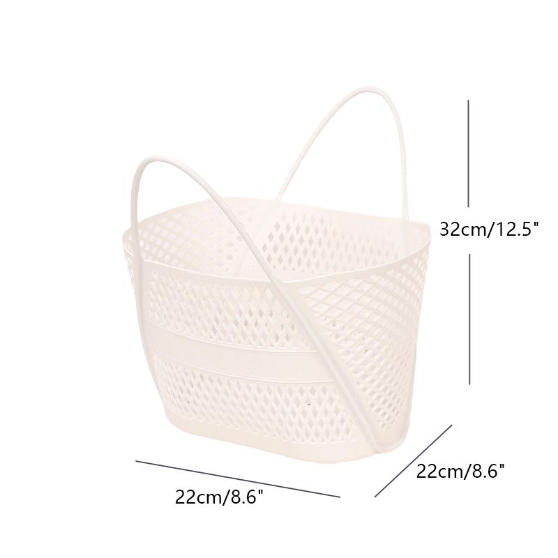 Panier de Bain Panier de Rangement Portable Panier à Linge Ménager Multifonctionnel Panier de Rangement pour le Linge Classifié Plastique Drainage