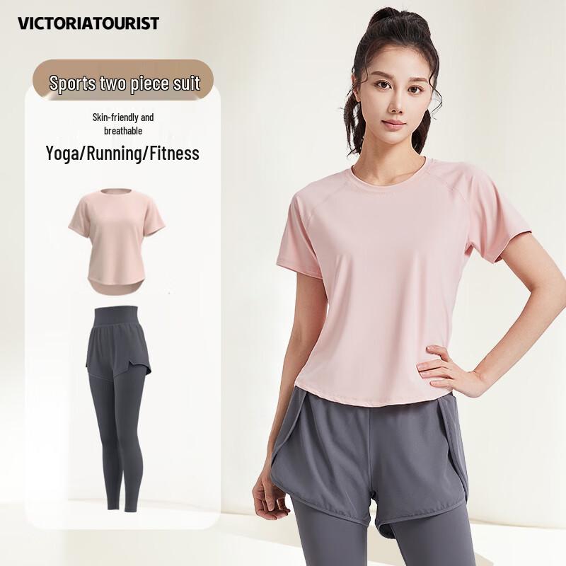

VICTORIATOURIST Женский комплект из двух предметов для йоги и фитнеса M