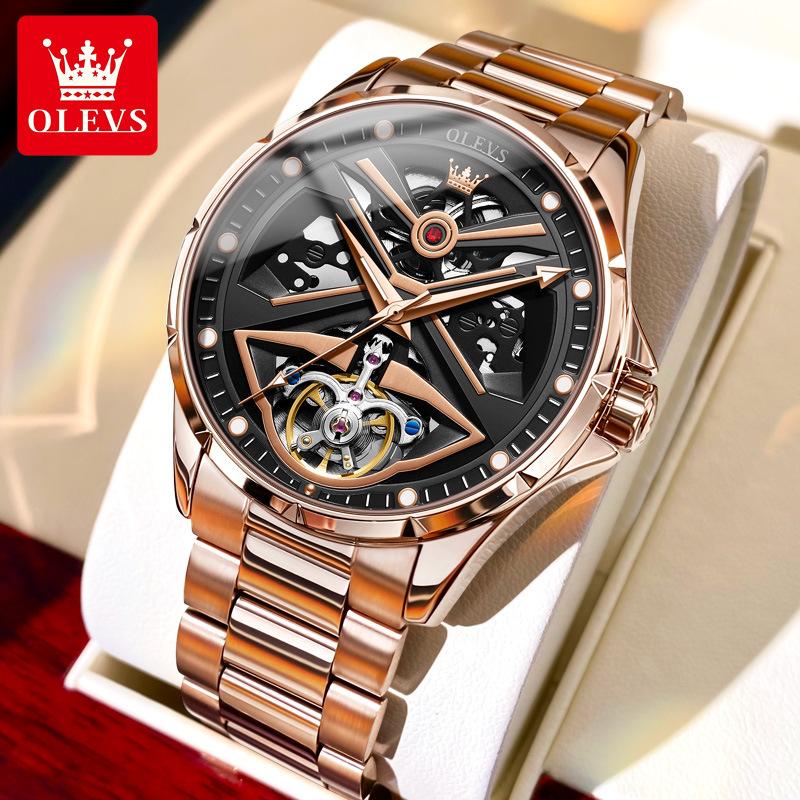 OLEVS Brand Watch Fashion Personality Trend Waterproof Luminous Mechanical Watch Men's Watch Men's Watch