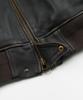 FRIZMWORKS Lambskin Flight Jacket _ Washed Brown