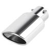 1PCS 2.5" Inlet Car Auto Exhaust Muffler Tip Pipe Stainless Steel Chrome Trim Rear Tail Throat For Most Cars