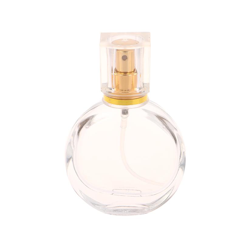 25Ml Glass Perfume Bottle Transparent Mist Spray Bottle Empty Perfume Vial Cosmetic Container For Travel